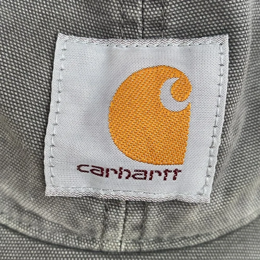 Carhartt Gray Sun Faded Hat Logo Patch Adjustable Curved Brim Unisex Street